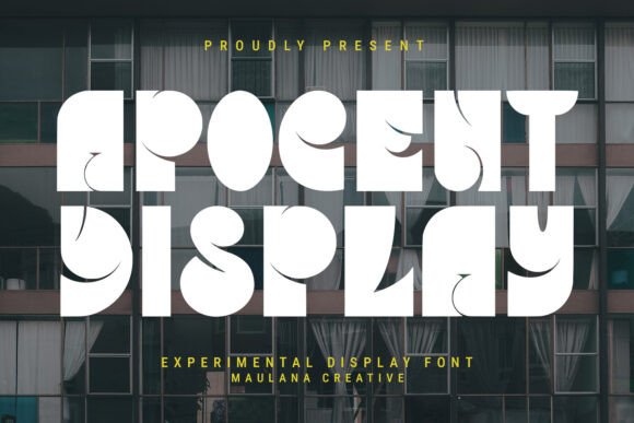 Apocent: A Bold Display Font for Modern Crafters
