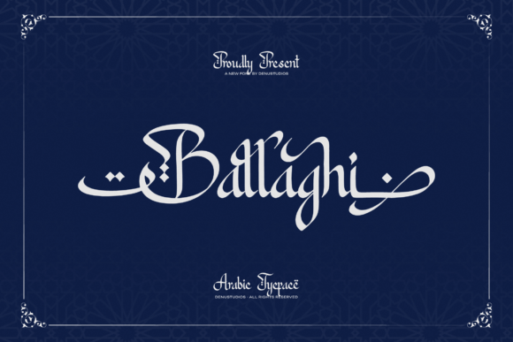 Ballaghi Typeface for Elegant Brand Identity