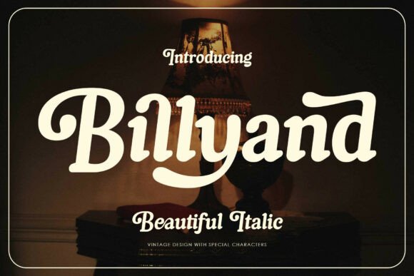 Billyand: A Refined Vintage Italic for Elegant Branding