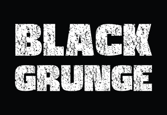 Black Grunge Font: A Bold Display Typeface for Editorial Impact