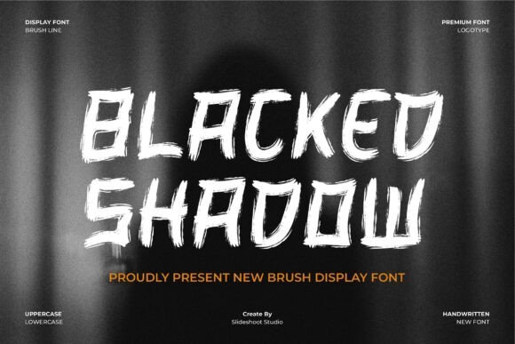 Blacked Shadow: A Bold Typeface for Edgy Branding