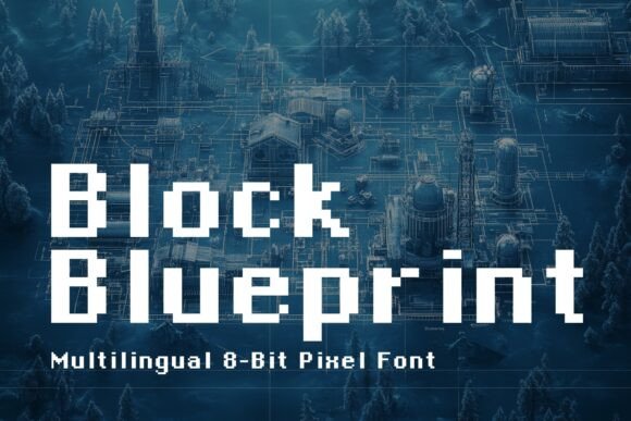 Block Blueprint: The Pixel Font for Clear Campaigns