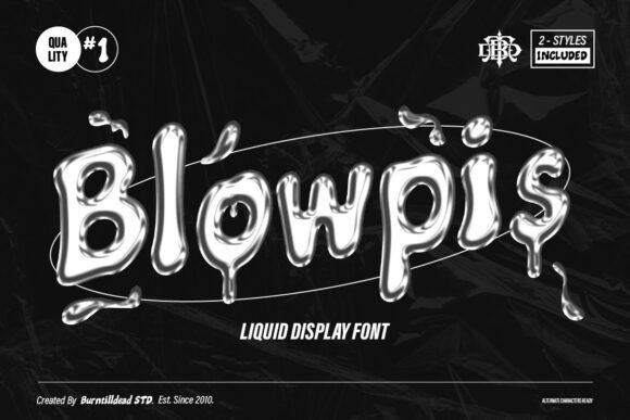 Blowpis: A Playful Display Font for Bold Makers