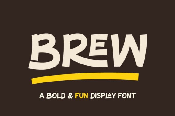 Brew Font Review: A Bold Display for Playful Branding