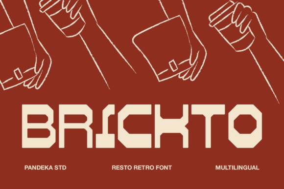 Brickto: A Bold Retro Display Font for Vintage Branding