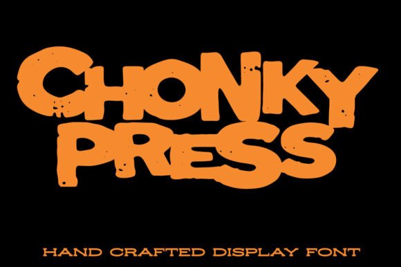 Chonky Press: A Bold Display Font for Editorial Impact