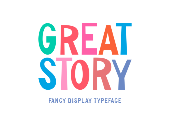 Great Story Font: A Whimsical Display Typeface for Makers