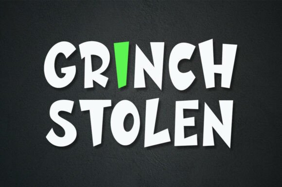 Grinch Stolen Font: A Quirky Display Choice for Brands