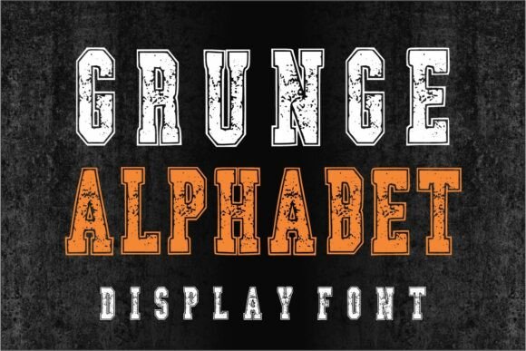 Grunge Alphabet Font for Bold Campaigns