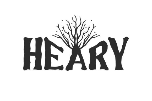 Heary: An Organic Display Font for Nature-Inspired Web Design