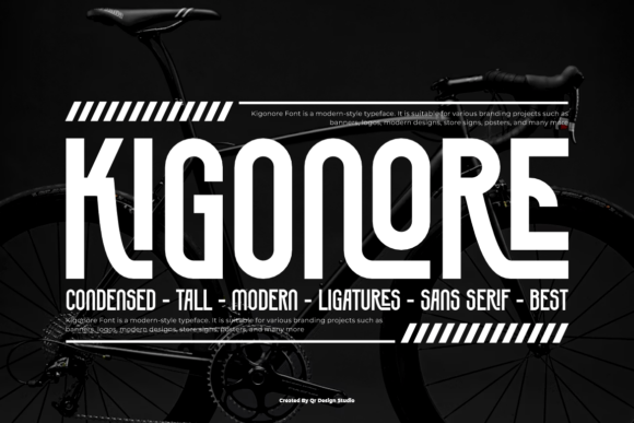 Kigonore Font: Futuristic Display Typography for Bold Brands