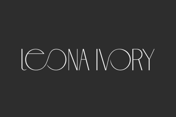 Leona Ivory: The Ultimate Minimalist Display Typeface for Makers