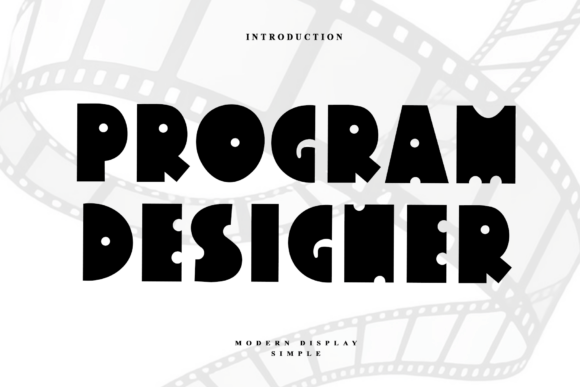 Program Designer: A Bold Display Typeface for Editorial Impact