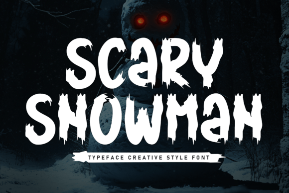 Scary Snowman: A Playful Display Font for Editorial Design