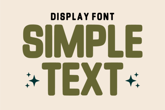 Simple Text: The Bold Display Font for Modern Makers