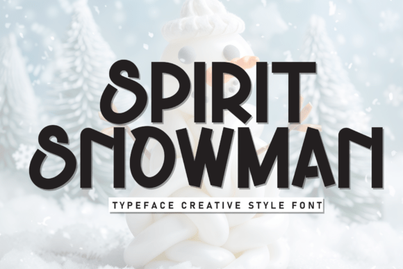 Spirit Snowman Font: A Playful Display for Modern Design