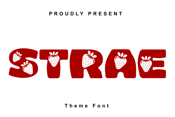 Strae: A Playful Display Font for Sweet Digital Brands
