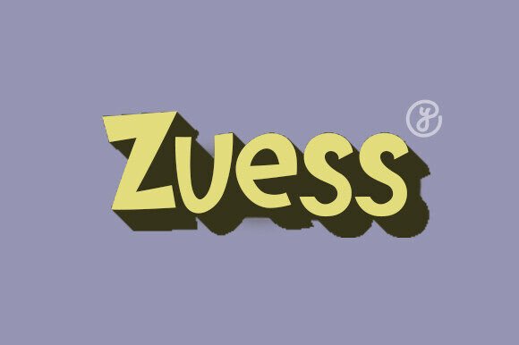 Zuess: A Whimsical Display Font for Playful Editorial Design